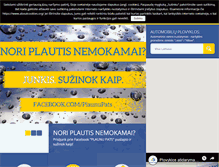 Tablet Screenshot of plaunupats.lt
